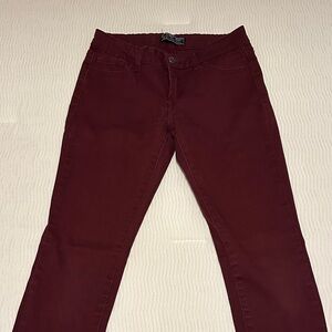 Women's Burgundy Jeans
